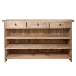 Bar en bois clair 3 tiroirs - Hellin