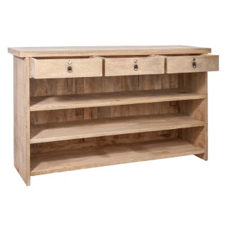Bar en bois clair 3 tiroirs - Hellin