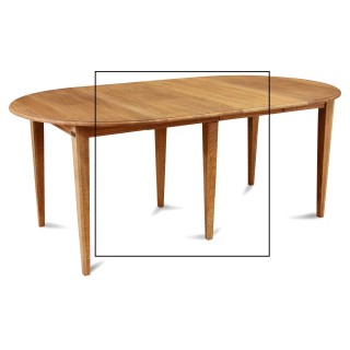 Lot de 2 allonges 2 pieds fuseau pour la table
