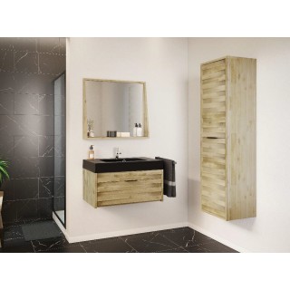 Meuble simple vasque à suspendre : acacia BENOA| HELLIN