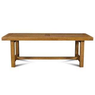 Table de ferme en chêne massif La Bresse - 220 x 90 - HELLIN