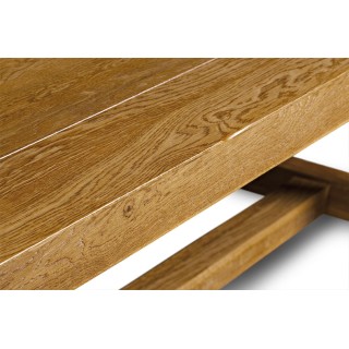 Table de ferme en chêne massif La Bresse - 220 x 90 - HELLIN