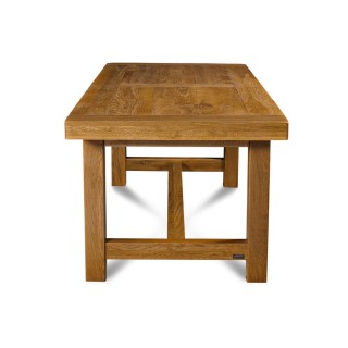 Table de ferme en chêne massif La Bresse - 220 x 90 - HELLIN
