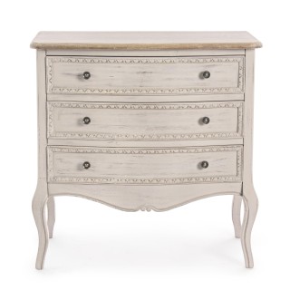 Commode 3 tiroirs en bois garance