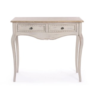 Console équipée de 2 tiroirs bois - HELLIN
