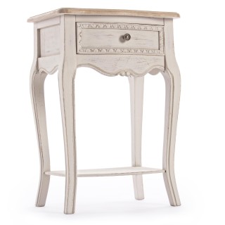 Table de nuit 1 tiroir en bois - HELLIN