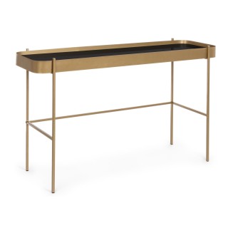 Console métal et plateau verre - HELLIN