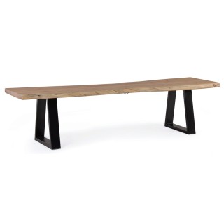 Banc en bois et metal connemara