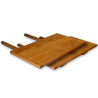 Lot de 2 Allonges pour table en chêne massif - Hellin