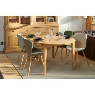 table ronde extensible Victoria + 4 chaises Matilda - Hellin