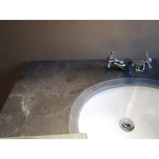 Ensemble salle de bain : meuble vasque, colonnes, miroirs