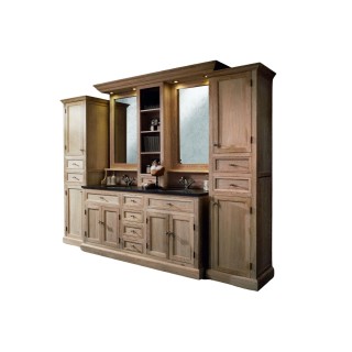 Meuble de salle de bain double vasque 2 colonne ensemble verone