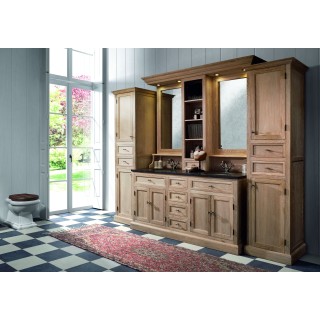 Meuble de rangement de salle de bain bois ouverture droite VERONE - HELLIN