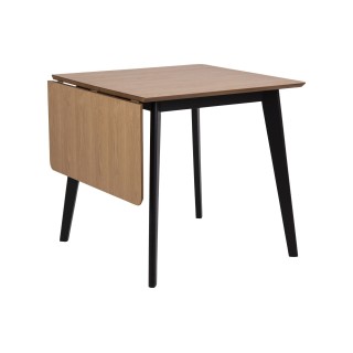 Table a manger carree extensible en bois l80120 leta
