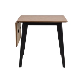 Table à rabat Leta : Table à manger carrée extensible pour 4 pers