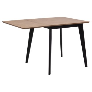Table à rabat Leta : Table à manger carrée extensible pour 4 pers