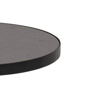 Table basse ronde en verre/céramique et métal D85 GIROLLE - HELLIN