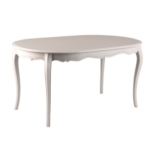 Table ovale 150x90 muriane blanc