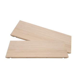 Table à manger extensible en chêne blanchi 8 à 14 couverts, longueur 300 cm - HELLIN