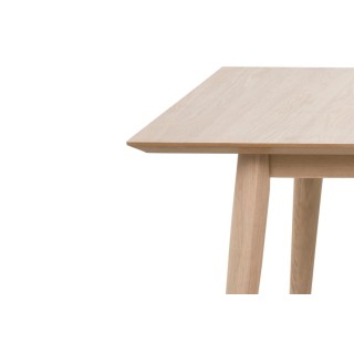 Table à manger extensible en chêne blanchi 8 à 14 couverts, longueur 300 cm - HELLIN
