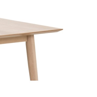 Table à manger extensible en chêne blanchi 8 à 14 couverts, longueur 300 cm - HELLIN
