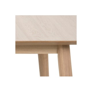 Table à manger extensible en chêne blanchi 8 à 14 couverts, longueur 300 cm - HELLIN
