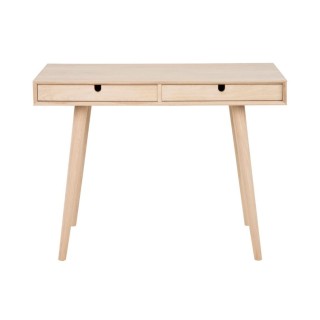Bureau en bois avec deux tiroirs et pieds inclines centior