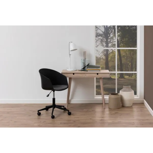 Bureau en bois avec deux tiroirs et pieds inclinés CENTIOR - HELLIN