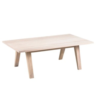 Table basse rectangulaire en chêne de style scandinave