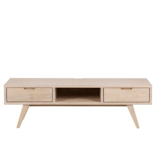 Meuble TV scandinave en chêne massif ALISIA - HELLIN