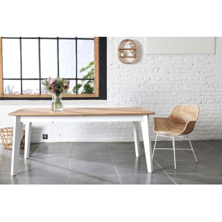 Table à manger rectangulaire extensible : 8 à 12 pers | Hellin