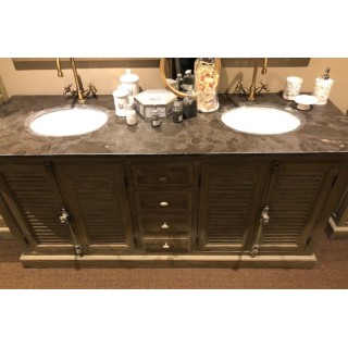 Meuble double vasque au style exotique | Hellin