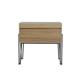 Meuble sous vasque en bois et metal 1 tiroir l80 brighton