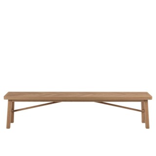 Banc de salle a manger en chêne de style scandinave l200 waly