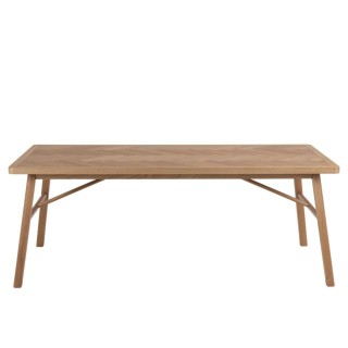 Table a manger rectangulaire en chêne l200 de style scandinave waly
