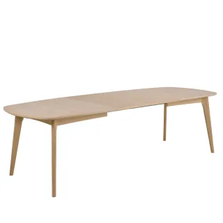 Table à manger rectangulaire extensible avec 2 allonges