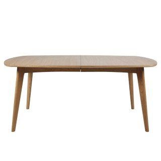 Table a manger ovale en bois l180 martine
