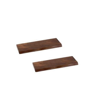 Étagère murale rectangulaire en bois d acacia l70 lot de 2 edgar