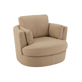 Fauteuil pivotant en tissu angel