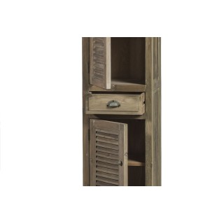 Colonne de salle de bain en bois avec portes persiennes HANOÏ - Hellin