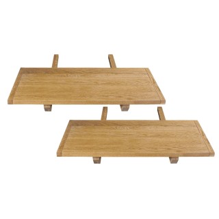 Table de ferme extensible : Chêne clair / 2 allonges | Hellin