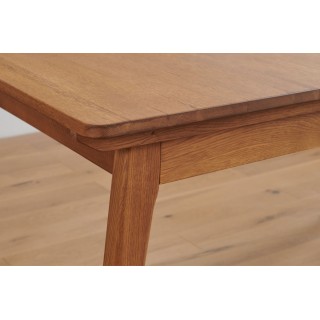 Table de salle à manger rectangulaire extensible / Chêne massif