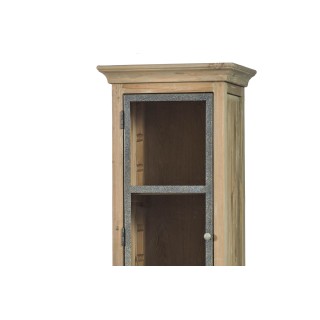 Colonne de salle de bain en bois avec porte vitrée gauche HANOÏ - HELLIN