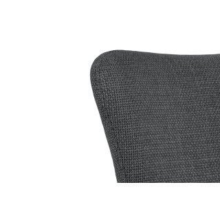 Fauteuil de salle à manger pivotant  à accoudoirs en tissu (lot de 2) LARA  - HELLIN