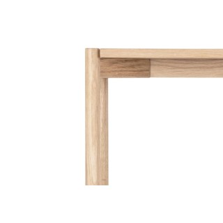 Bibliothèque scandinave en chêne blanchi 4 tablettes BRENDA - HELLIN