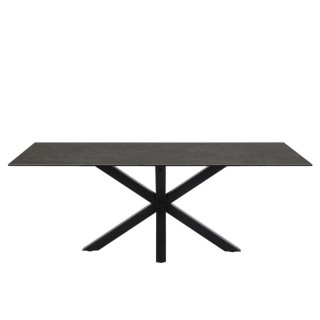 Table de salle a manger rectangulaire en ceramique l200 neiva