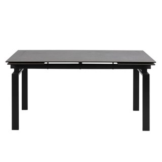 Table de salle a manger rectangulaire extensible en ceramique l160240 hilda