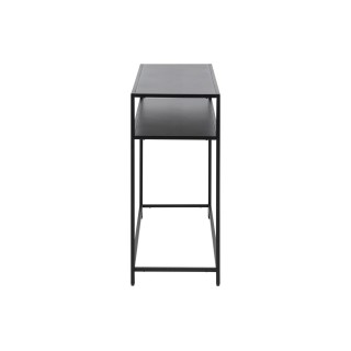 Console rectangulaire double plateau en métal noir L100 CASSIA - HELLIN