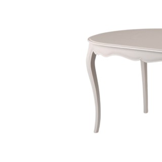 Table à manger ovale de couleur blanche : 6 personnes | Hellin