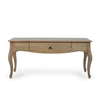 Table basse rectangulaire en bois de manguier 1 tiroir L110 GRACE - HELLIN